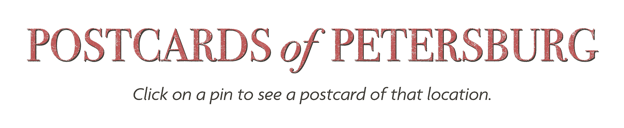 Petersburg Postcard Map